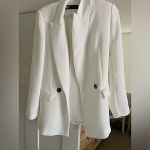 Zara white jacket